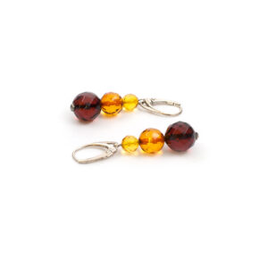 amber-earrings-faceted-balls-n