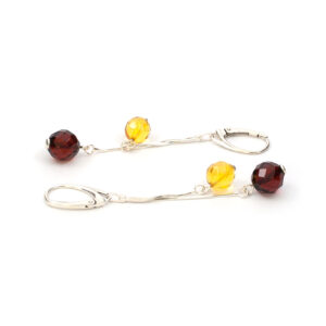 amber-earrings-two-balls-faceted-n