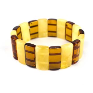 Cognac-and-yellow-bracelet
