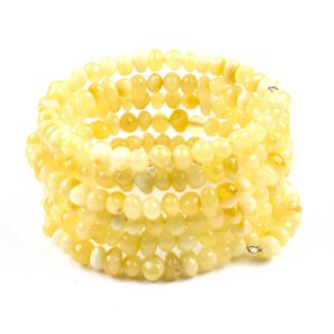 amber-bracelet-matte-string-6-row